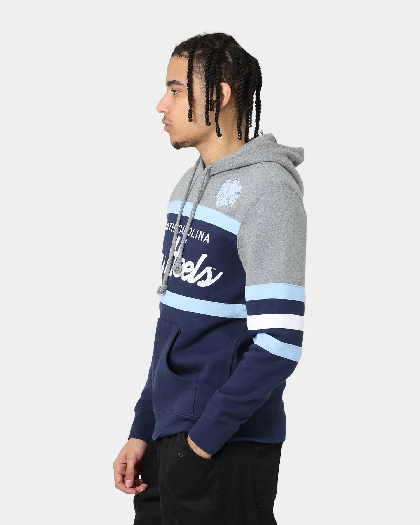 Mitchell & Ness UNC Tar Heels Head Coach Hoodie Navy