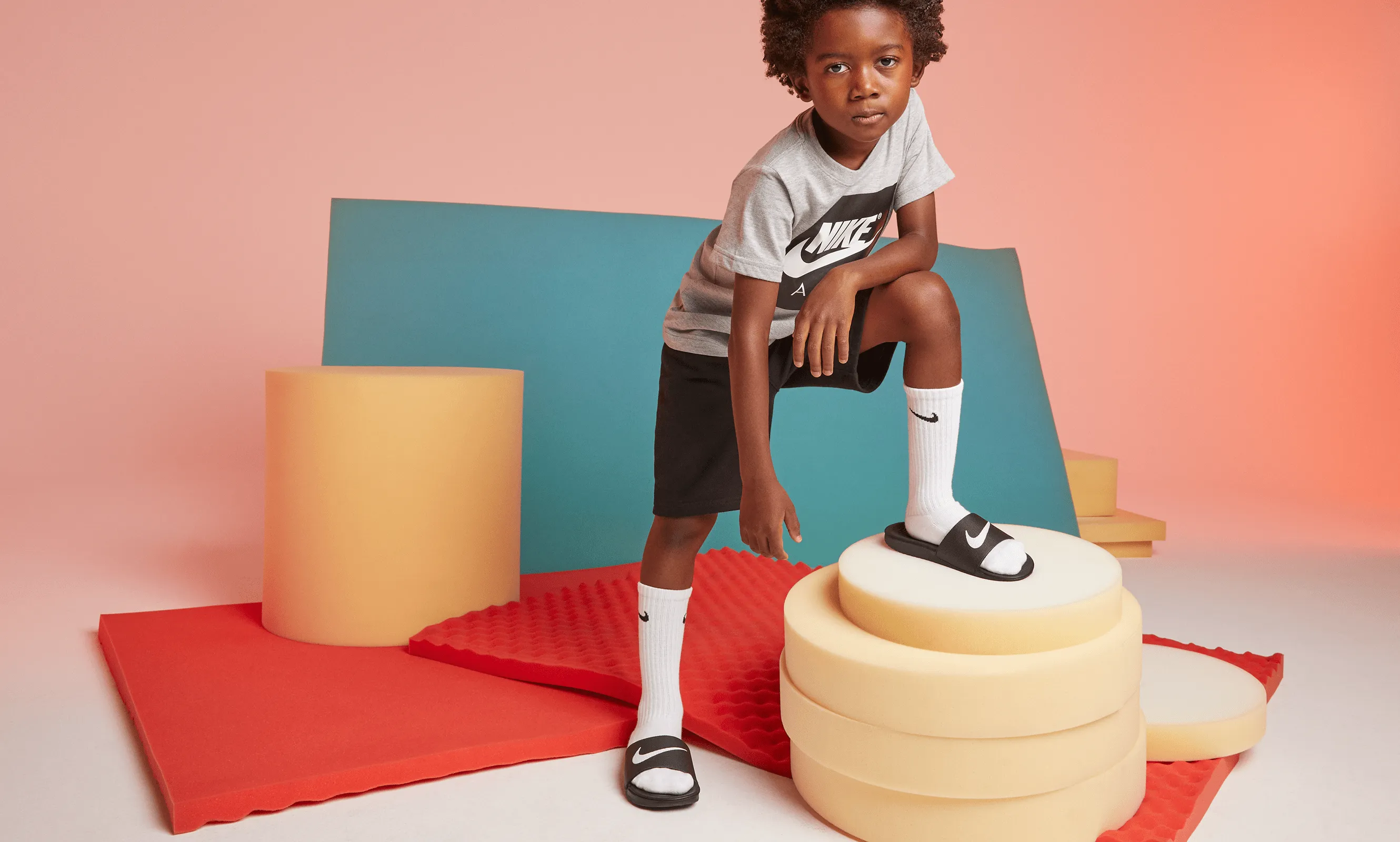 Nike Kawa Slides- Kids