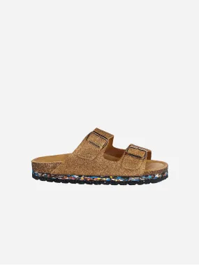 Nuo Palm Tree Fibre & Cork Buckled Sandals | Coco