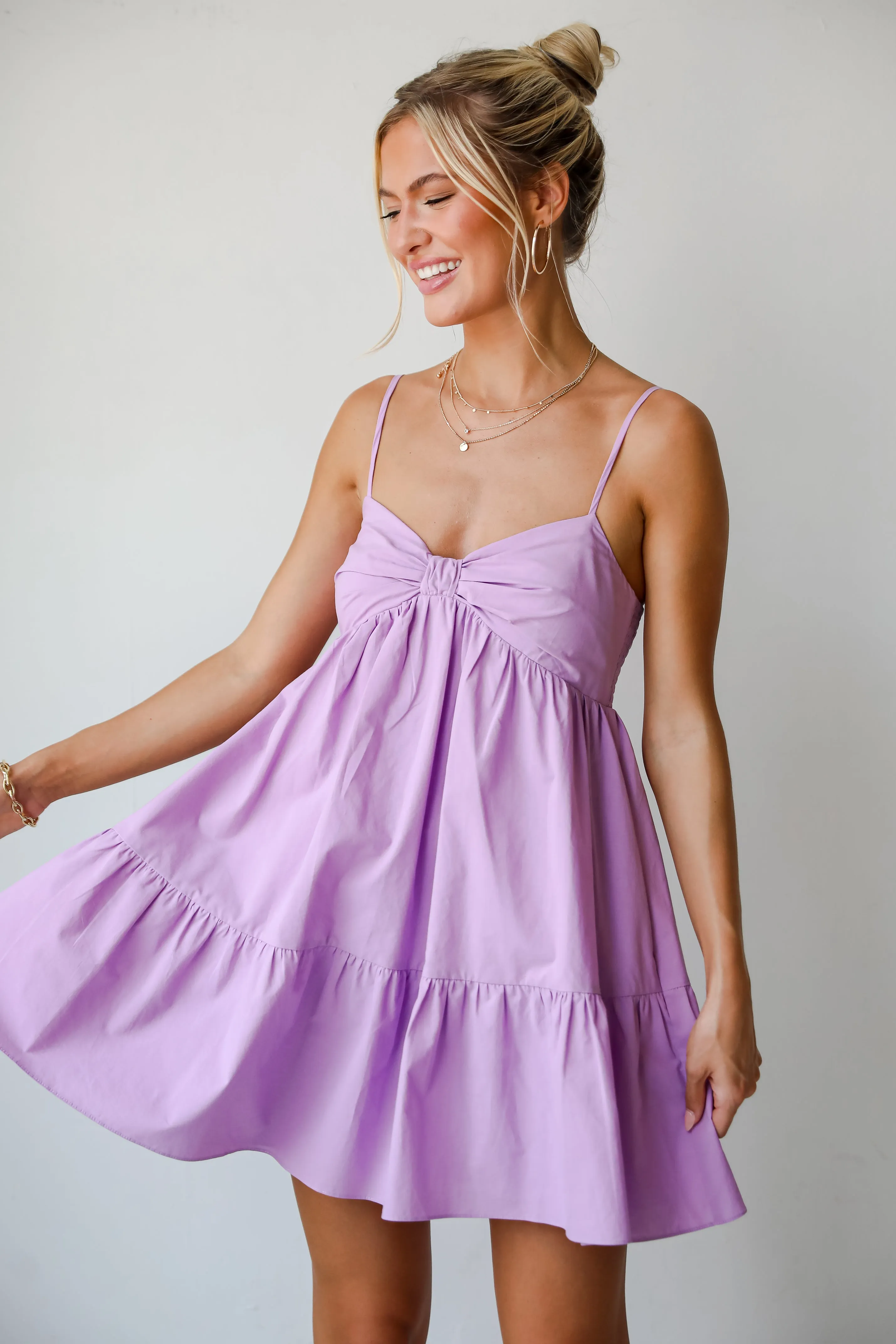 Obviously Gorgeous Lavender Mini Dress