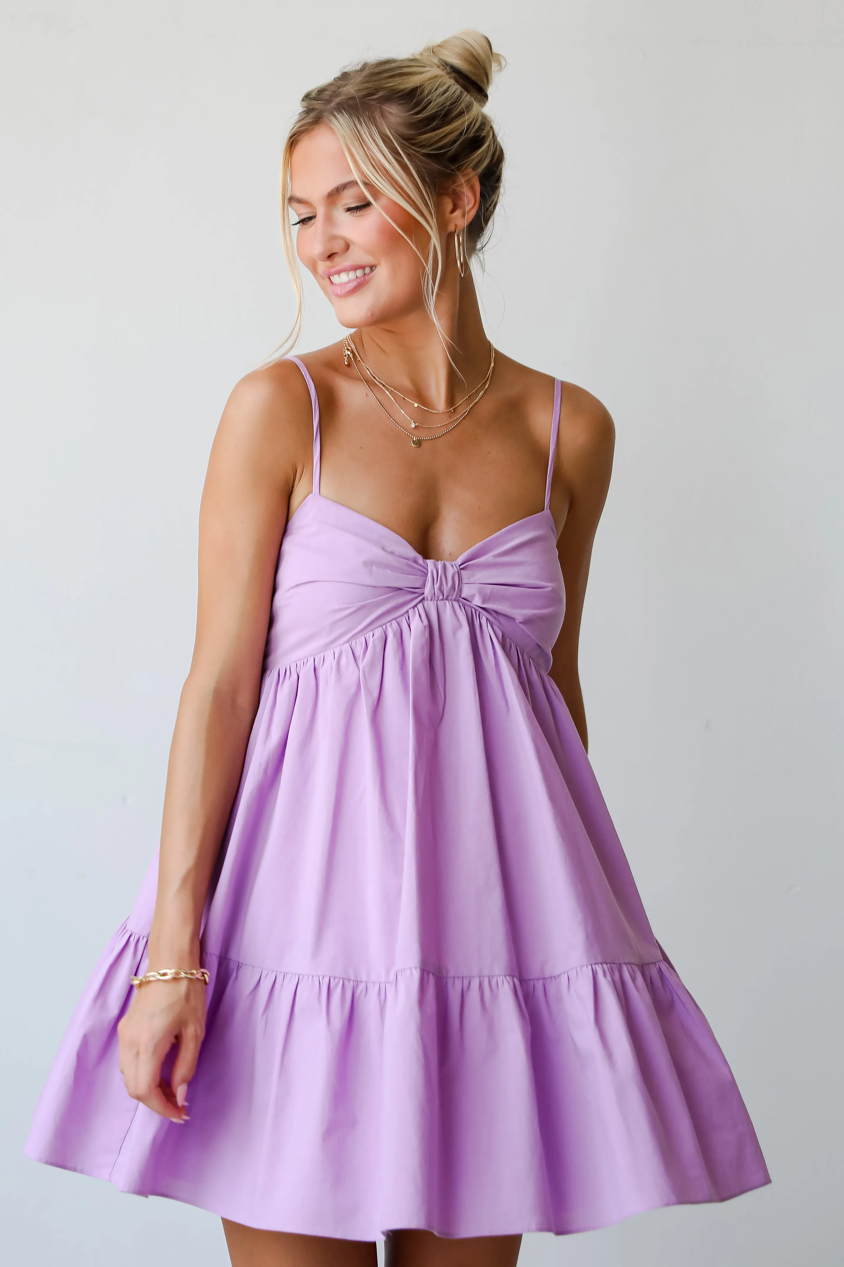 Obviously Gorgeous Lavender Mini Dress