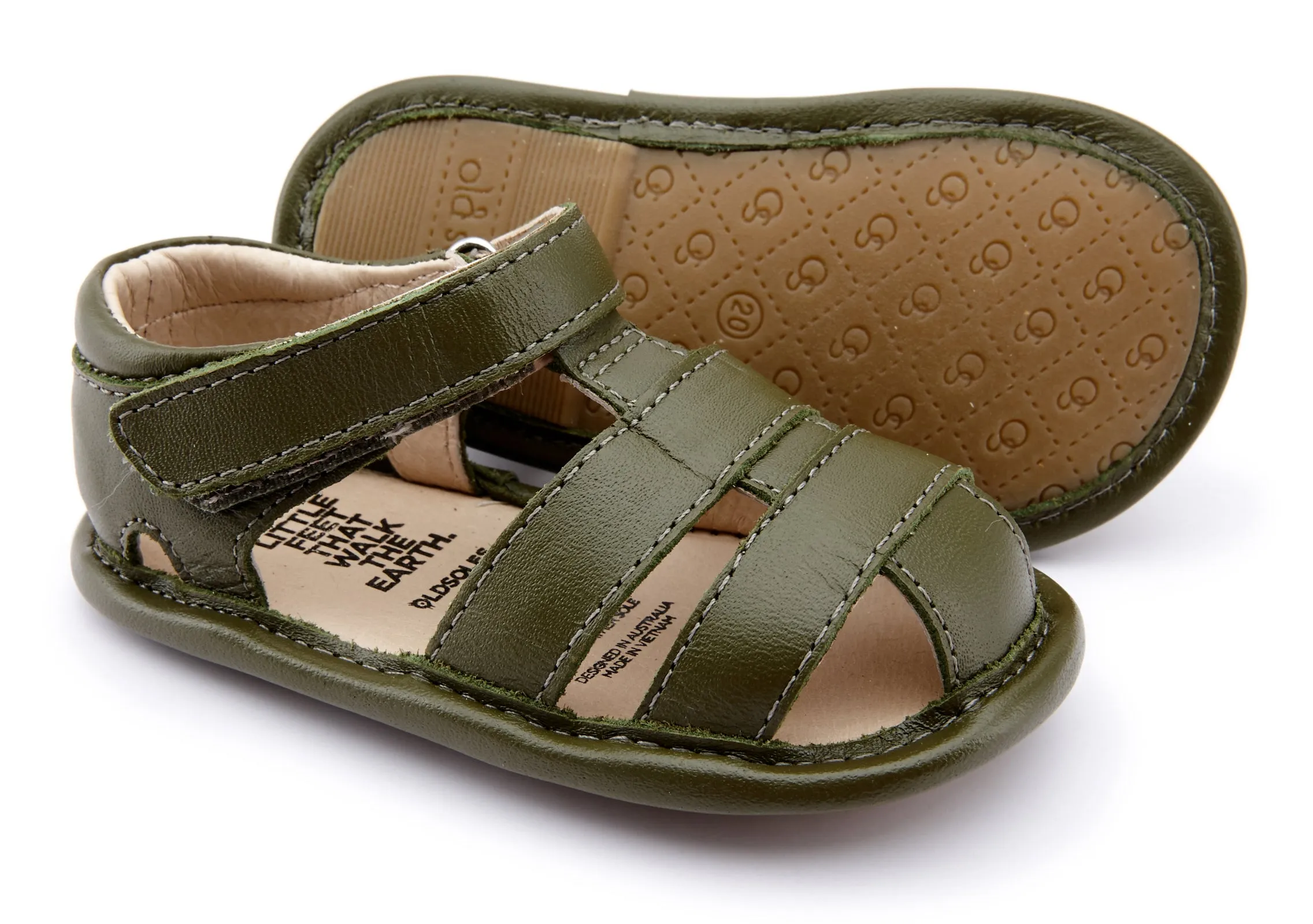 Old Soles Boy's 118 Sandy Sandal Sandals - Militare