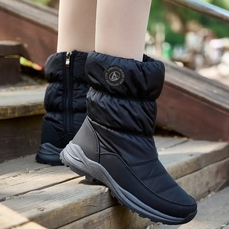 Owlkay High-top Waterproof Warm Leisure Snow Boots