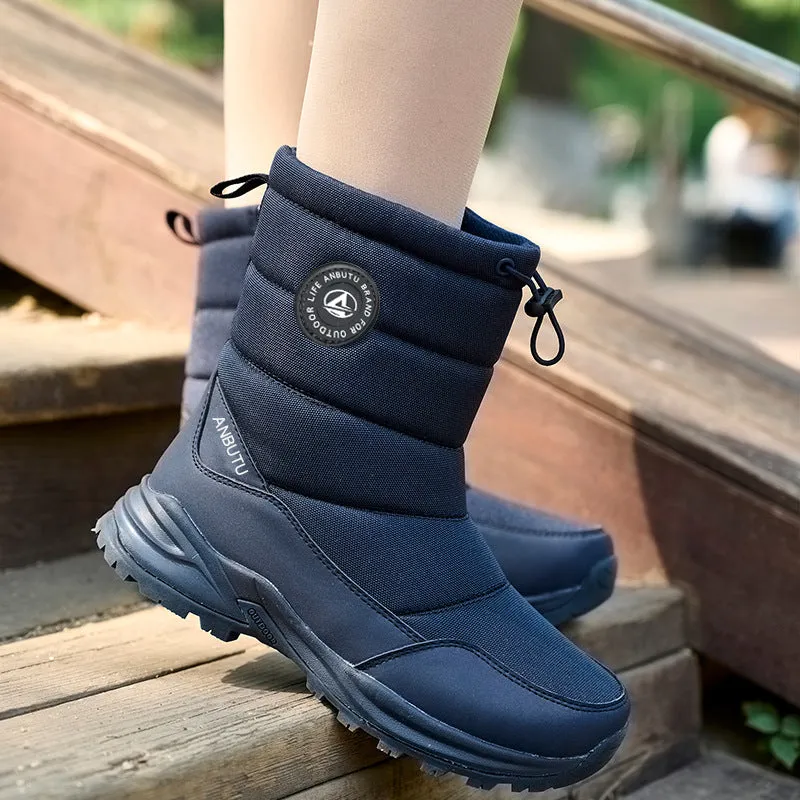 Owlkay High-top Waterproof Warm Leisure Snow Boots