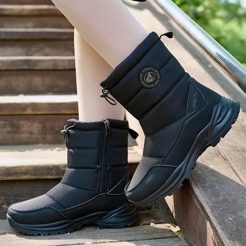 Owlkay High-top Waterproof Warm Leisure Snow Boots