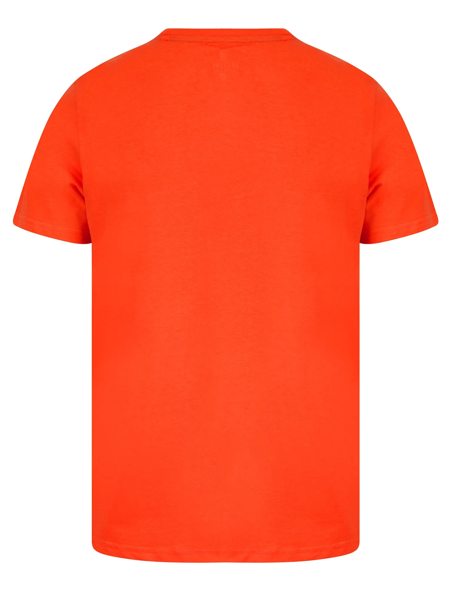 Palm Beach 2 Motif Cotton Jersey T-Shirt in Hot Coral - South Shore