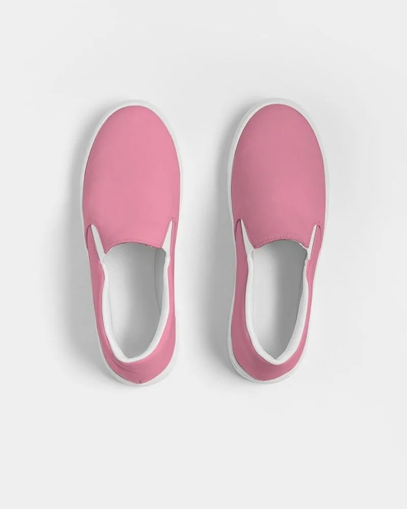 Pastel Cool Pink Slip-On Canvas Sneakers | Men's | Bright Pastel Cool Pink | C0M60Y15K0