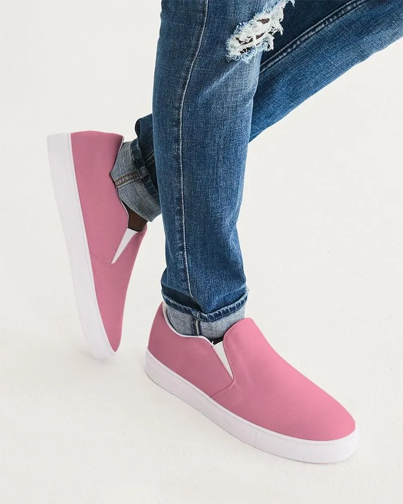 Pastel Cool Pink Slip-On Canvas Sneakers | Men's | Bright Pastel Cool Pink | C0M60Y15K0