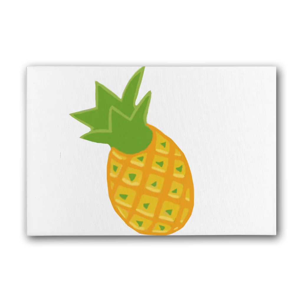 Pineapple Premium Stretched Canvas