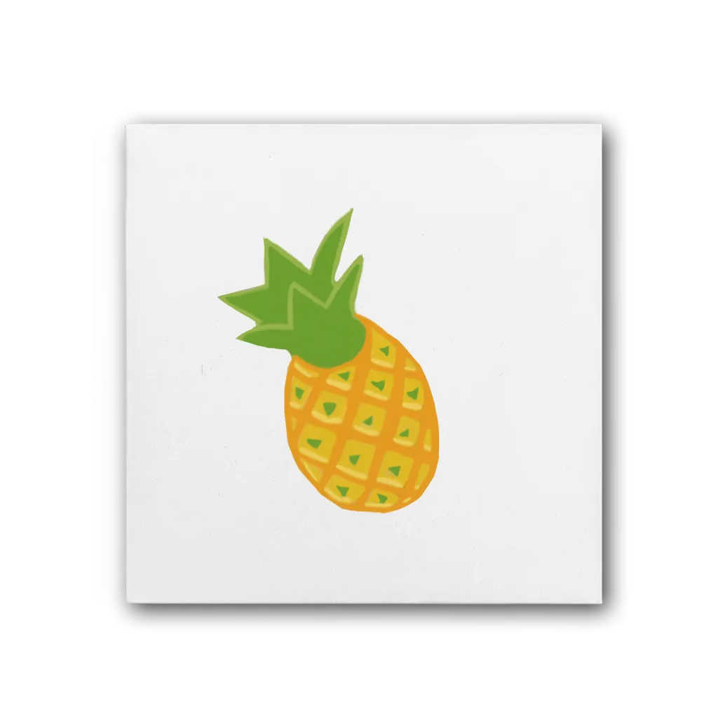 Pineapple Premium Stretched Canvas