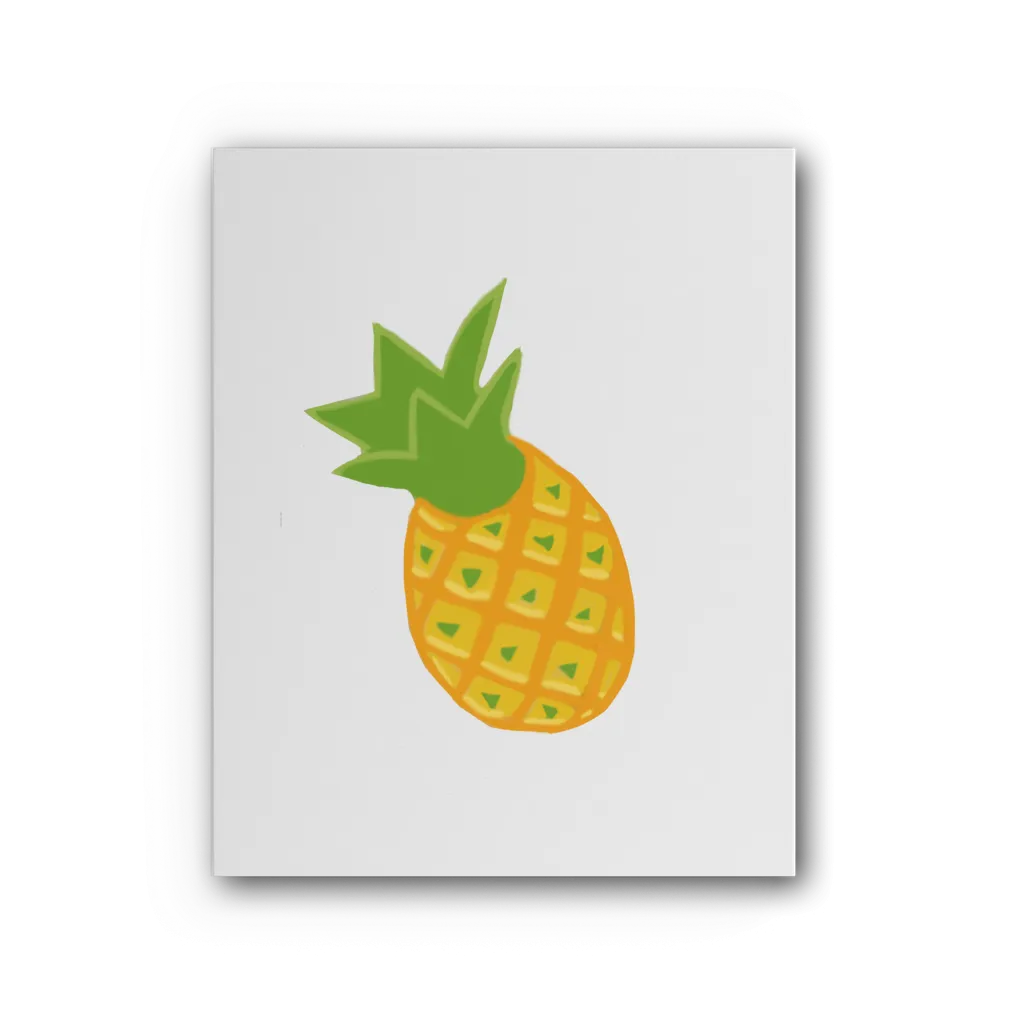 Pineapple Premium Stretched Canvas