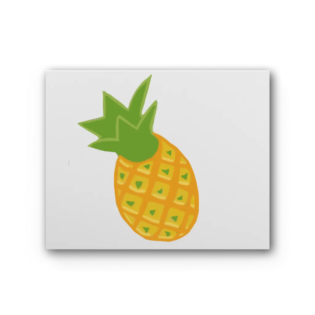 Pineapple Premium Stretched Canvas