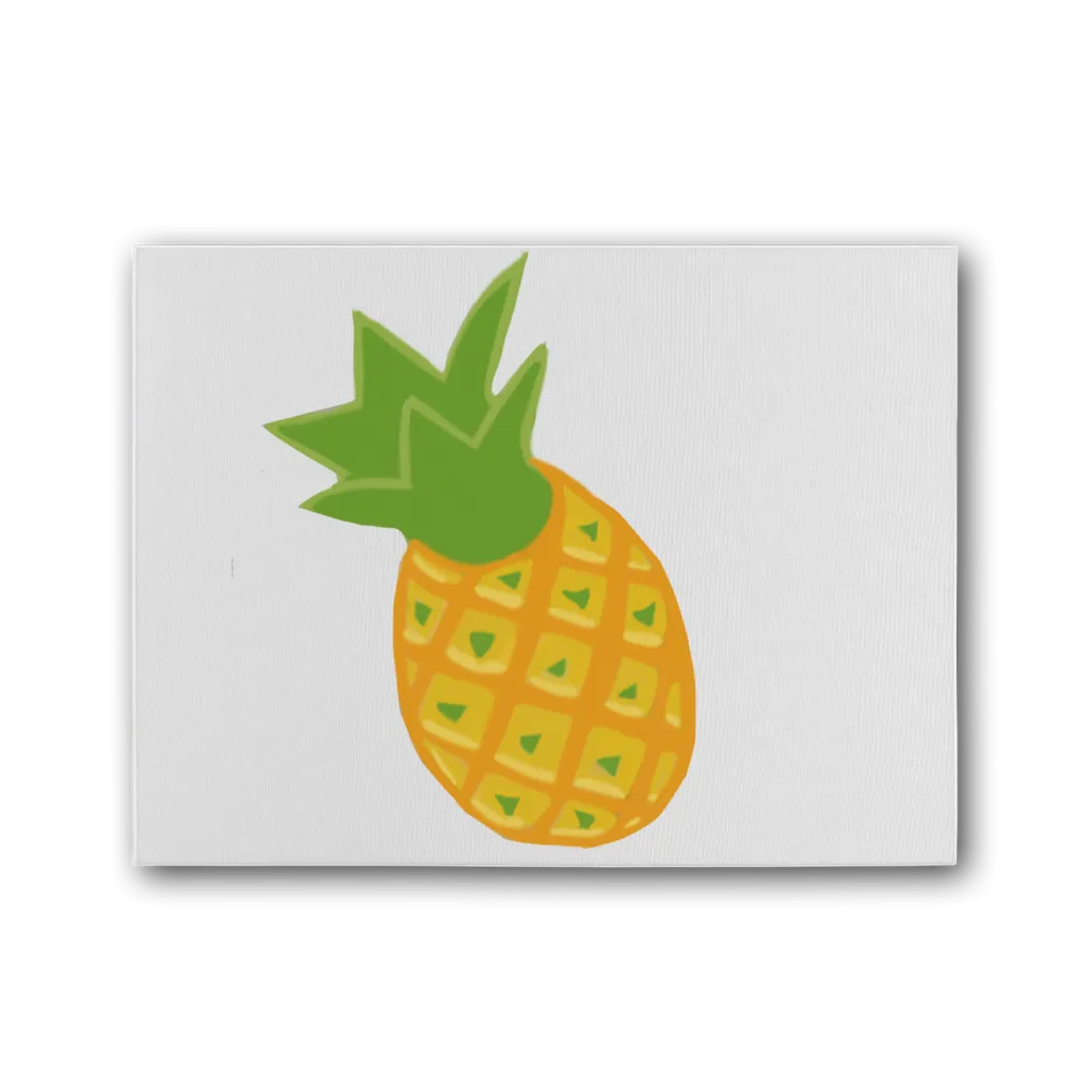 Pineapple Premium Stretched Canvas