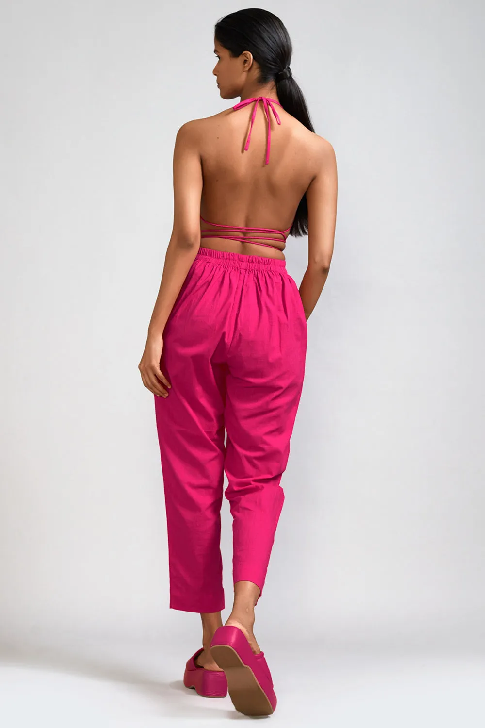 Pink Cotton Pants