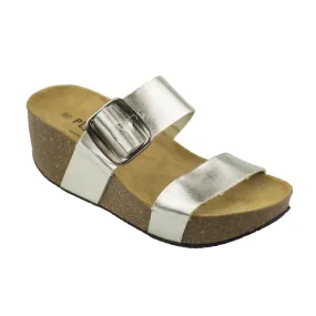 PLAKTON 273004 Gold Wedge Sandals