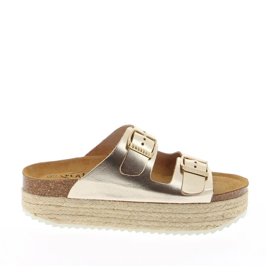 Plakton 380010 Gold Sandals