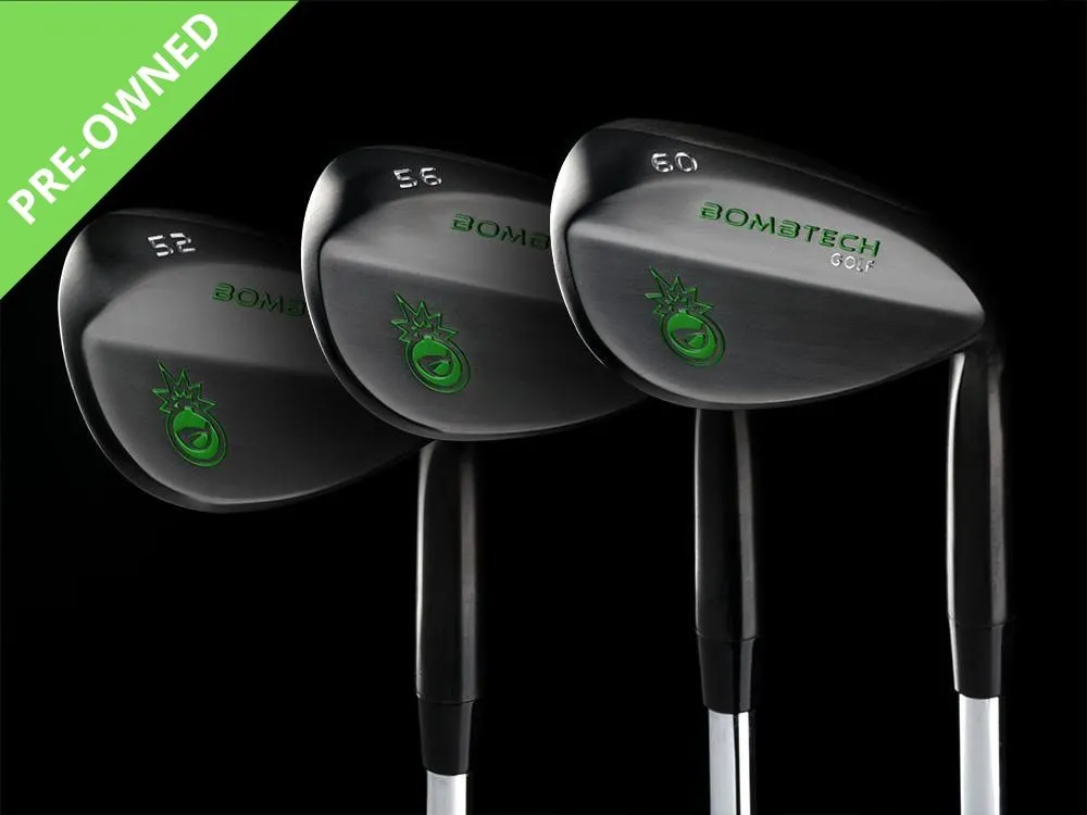 Pre-Owned Black BombTech 52, 56 and 60 Wedge Set