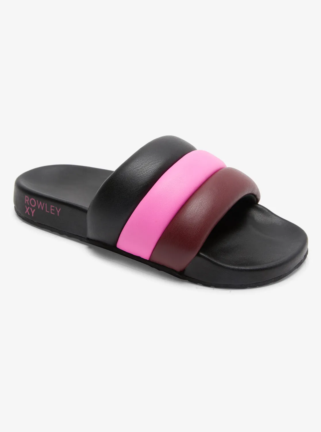 ROWLEY X ROXY Puff It Slider Sandals - Black Multi