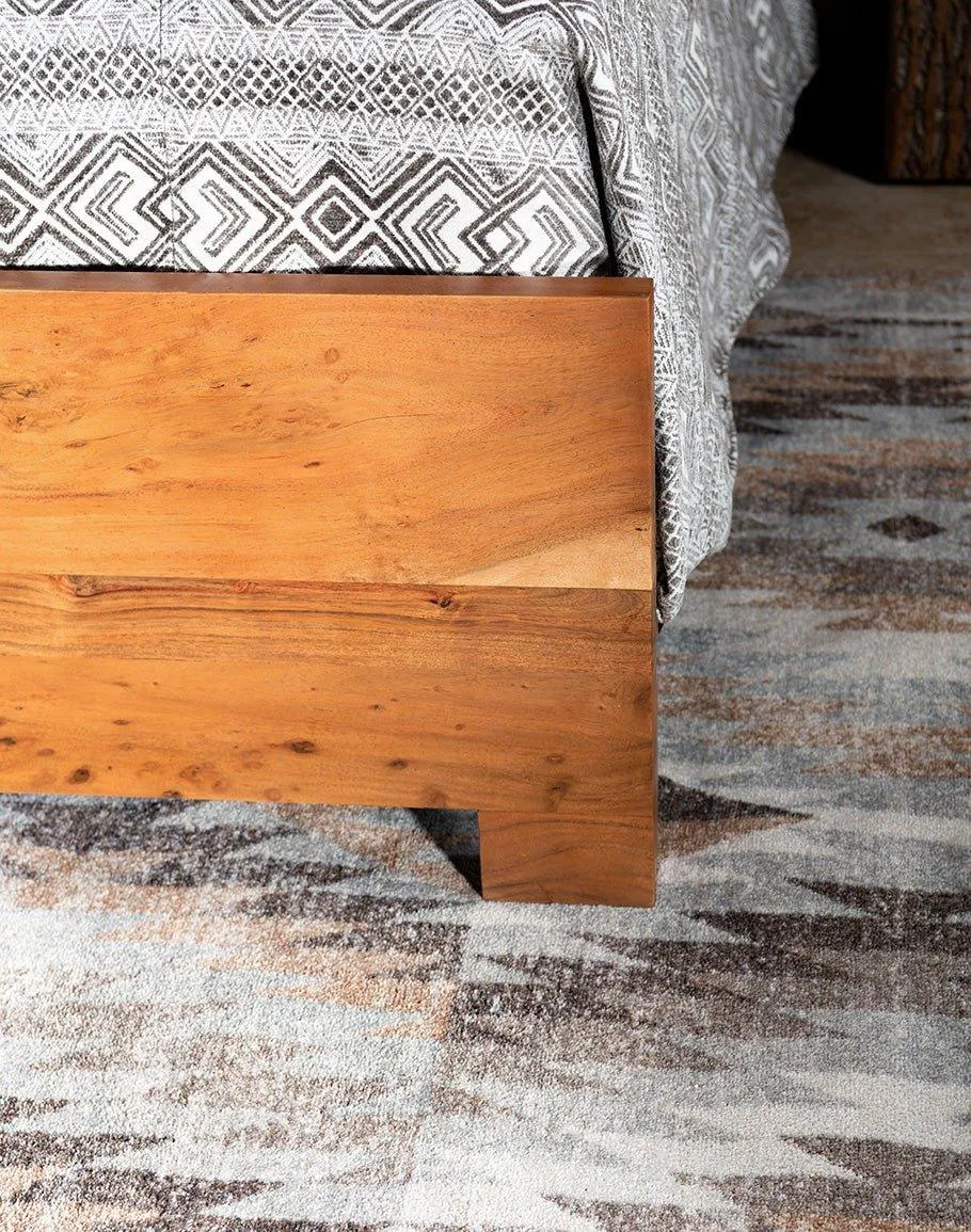 Rustic Acacia Live Edge Bed