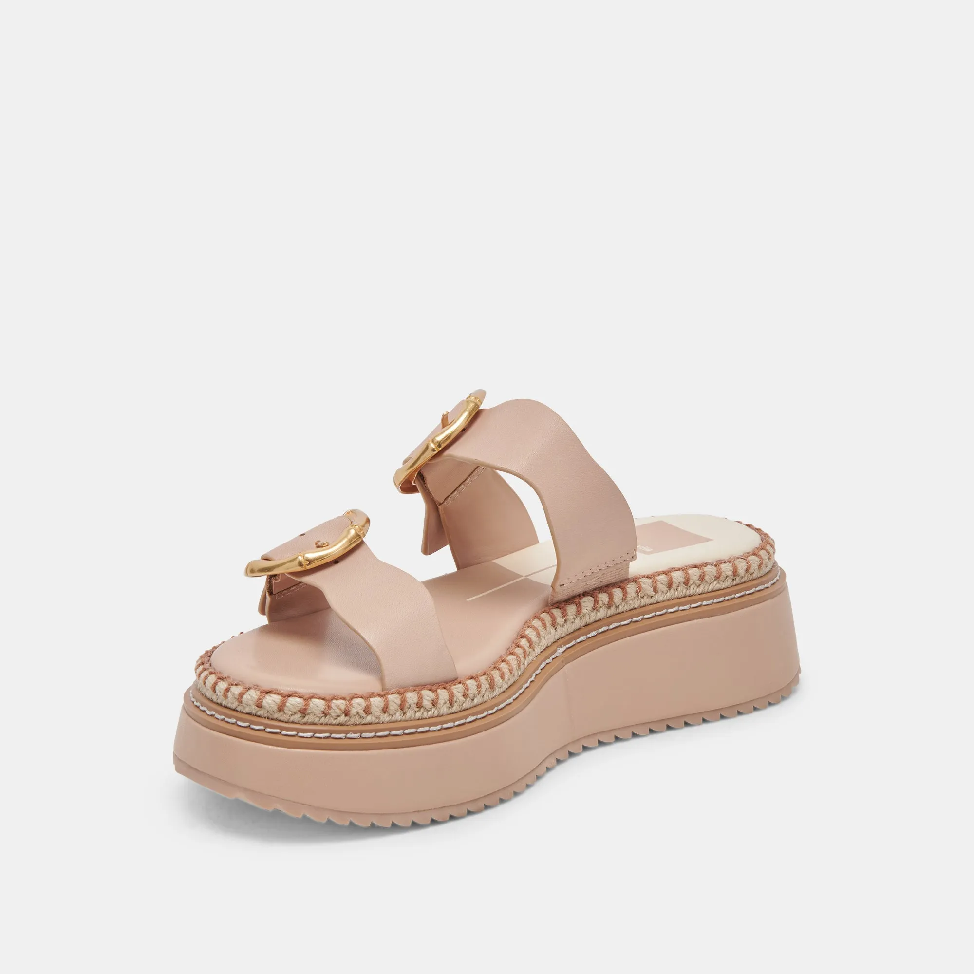 RYSHA SANDALS CREAM LEATHER