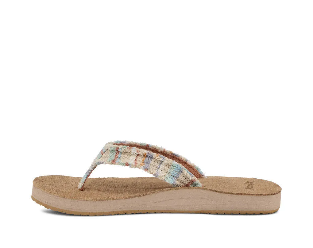 Sanuk Womens Fraidy Cat ST Sand Multi