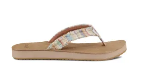 Sanuk Womens Fraidy Cat ST Sand Multi