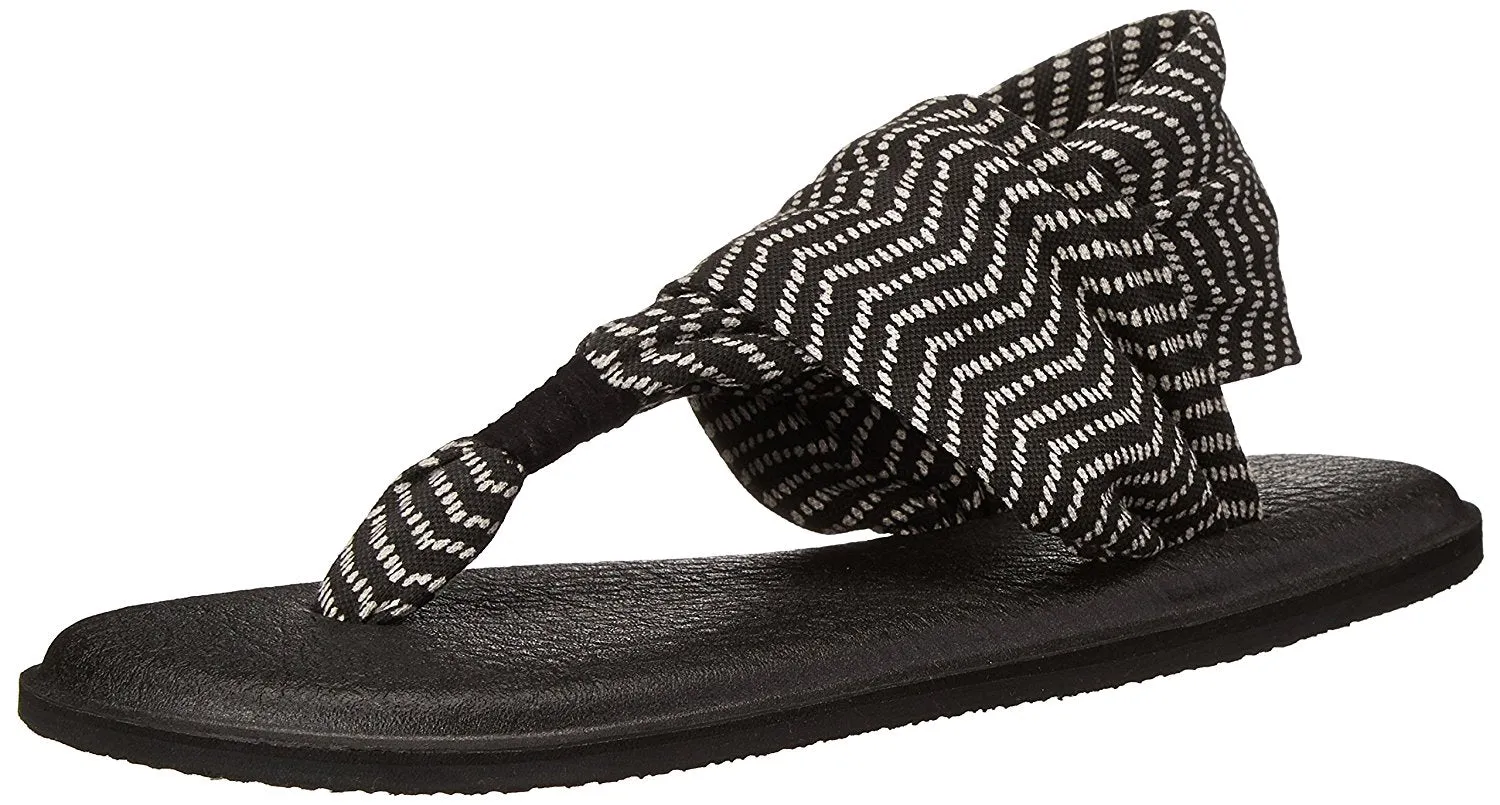 Sanuk Women's Yoga Sling 2 Black / Natural Congo Sandals - Women's