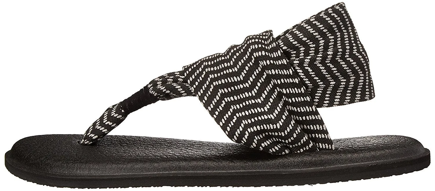 Sanuk Women's Yoga Sling 2 Black / Natural Congo Sandals - Women's