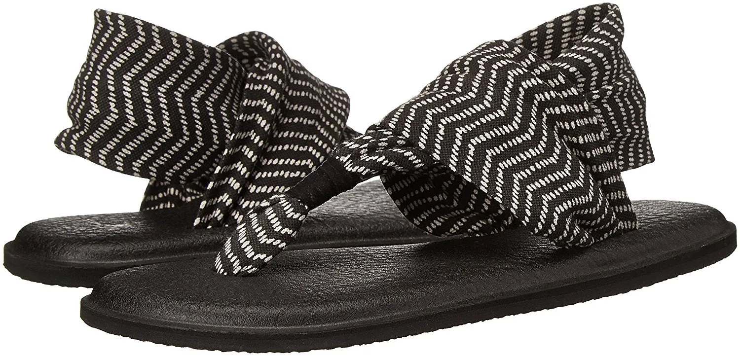 Sanuk Women's Yoga Sling 2 Black / Natural Congo Sandals - Women's