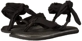 Sanuk Yoga Slinged Up Black Sandals - Women's