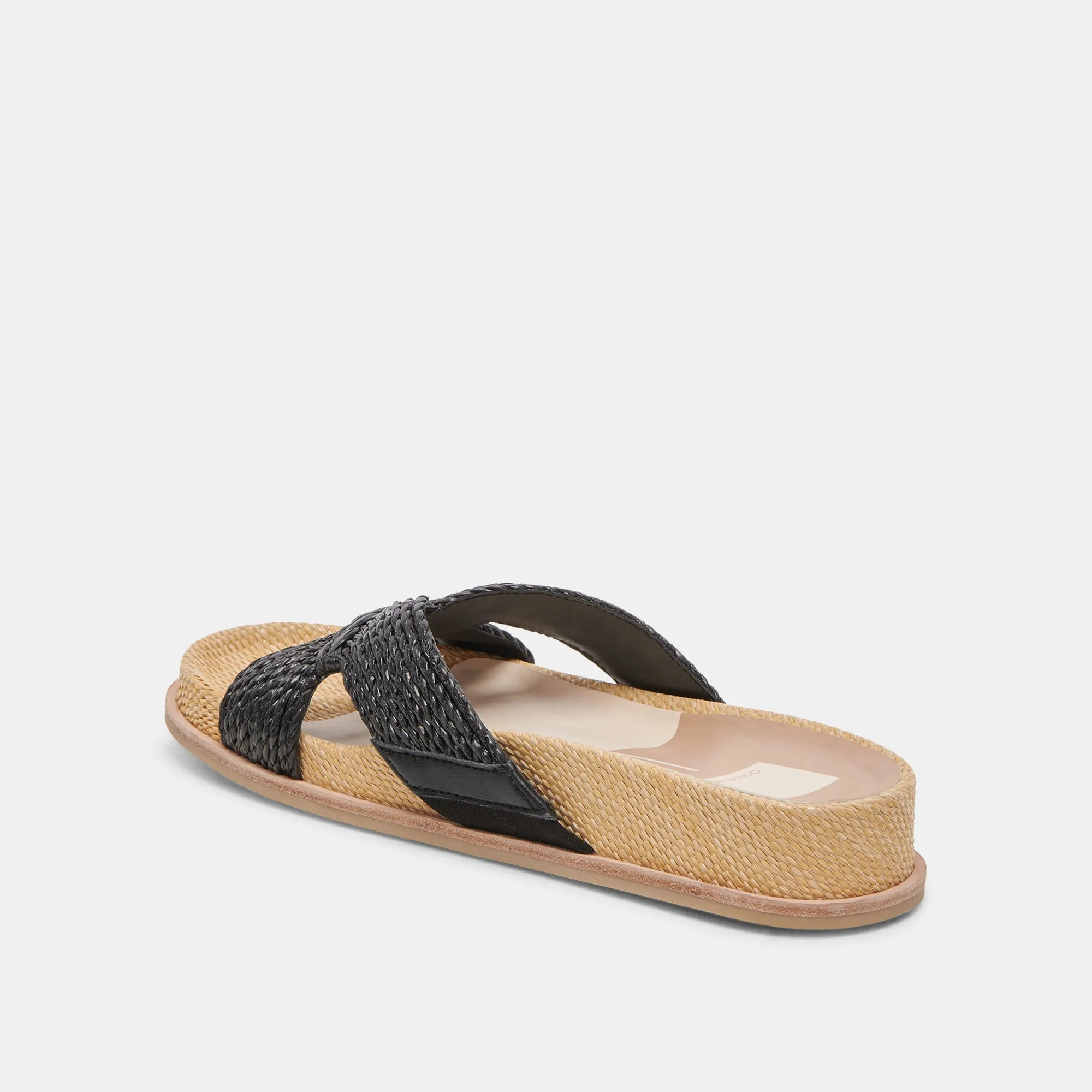 SELDA SANDALS ONYX RAFFIA