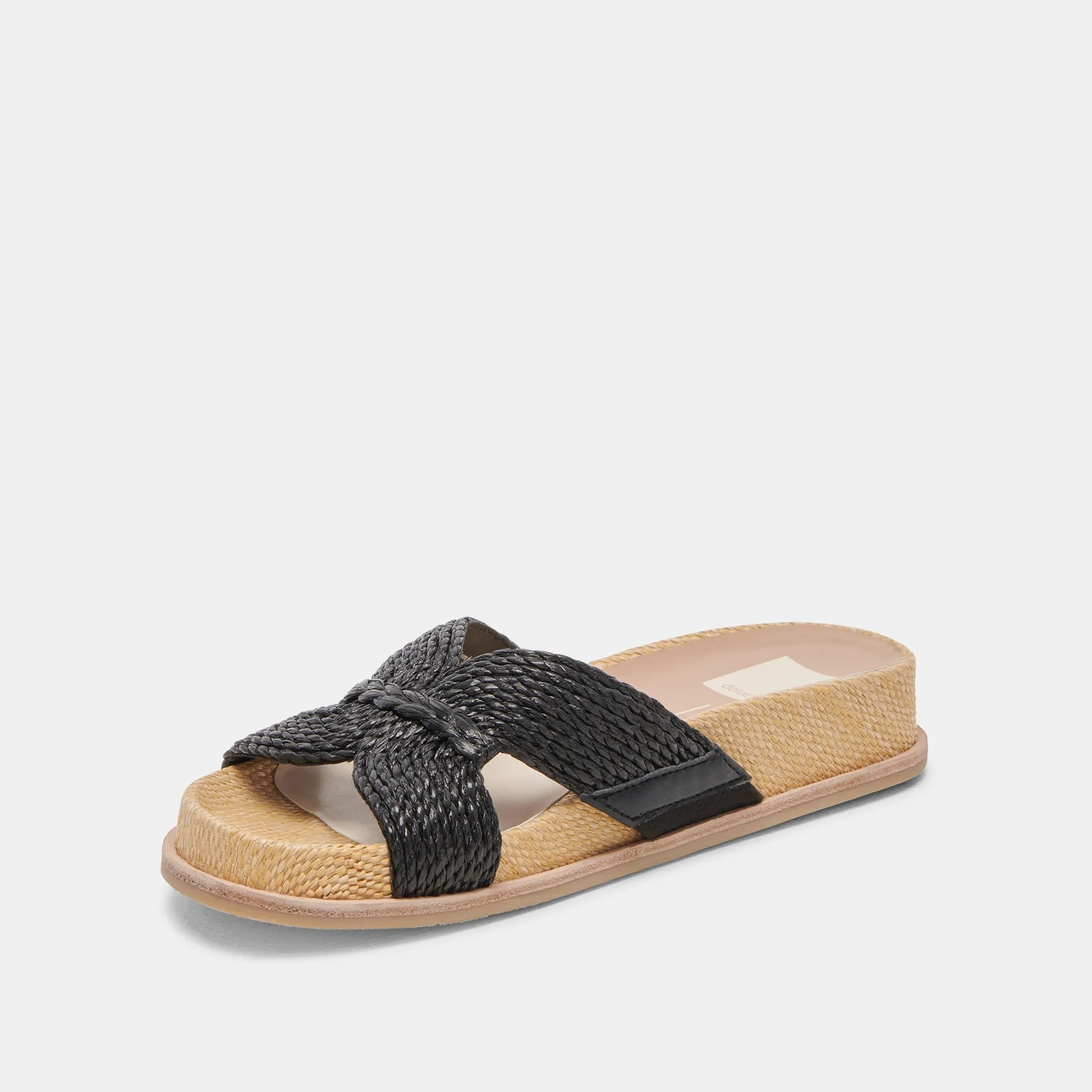 SELDA SANDALS ONYX RAFFIA