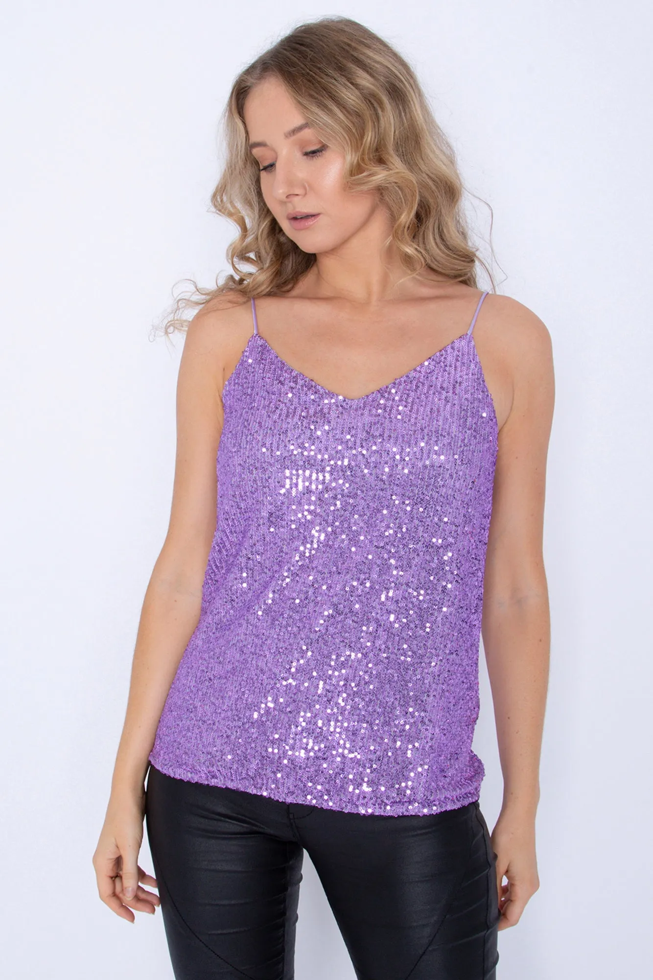 Sequin Cami Top