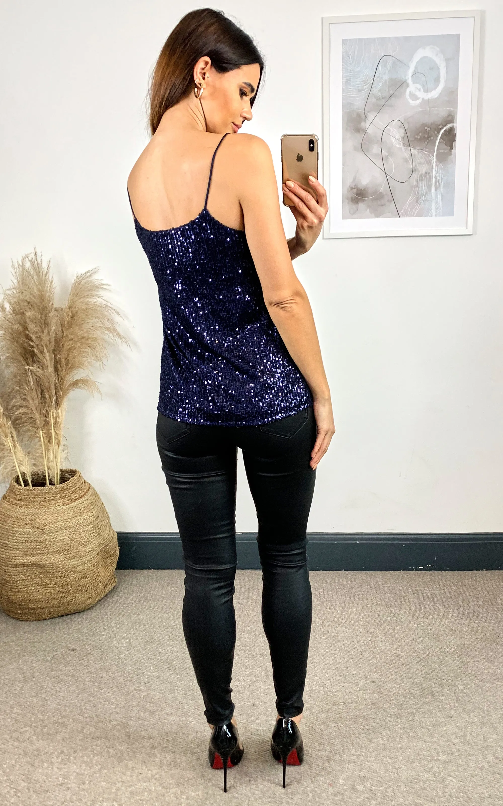 Sequin Cami Top