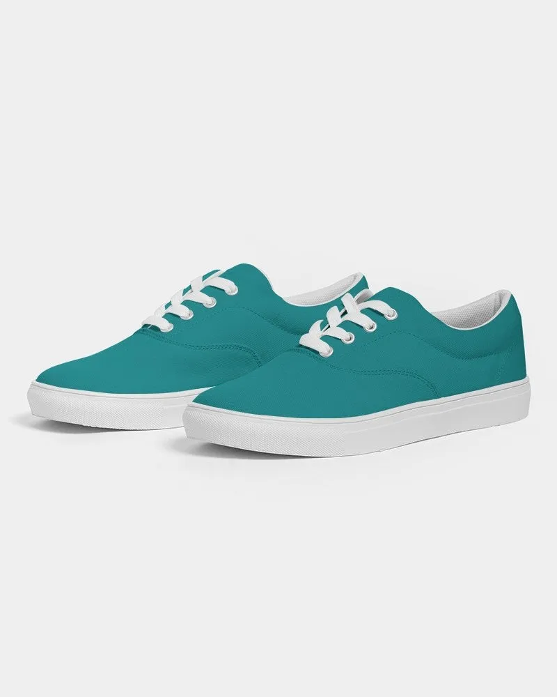 Shaded Blue-Green Canvas Sneakers | Men's | C100M0Y38K30