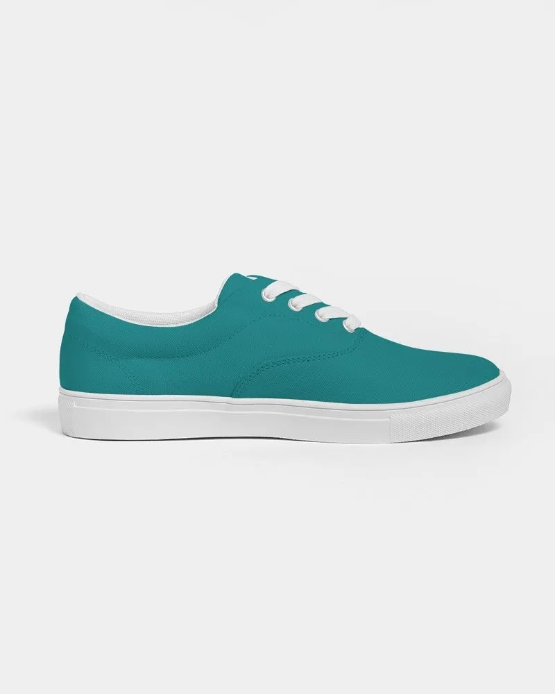 Shaded Blue-Green Canvas Sneakers | Men's | C100M0Y38K30