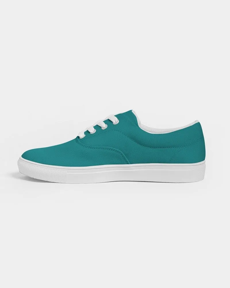 Shaded Blue-Green Canvas Sneakers | Men's | C100M0Y38K30