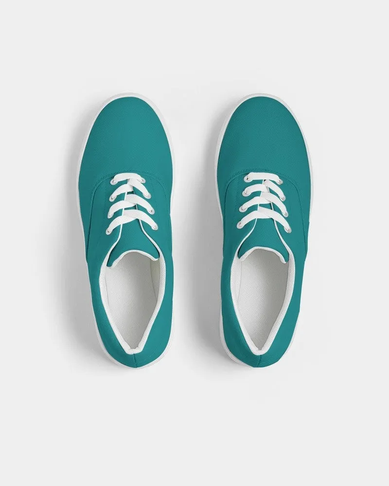 Shaded Blue-Green Canvas Sneakers | Men's | C100M0Y38K30