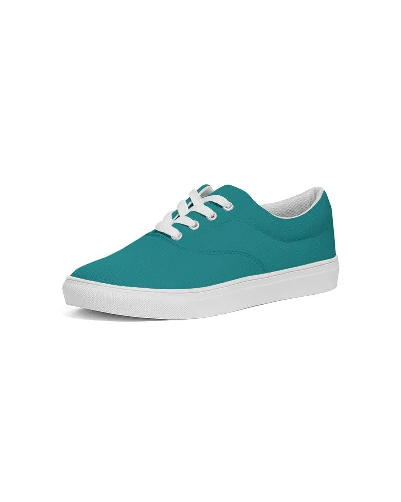 Shaded Blue-Green Canvas Sneakers | Men's | C100M0Y38K30