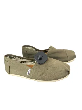 Shoes Flats By Toms In Green, Size: 7.5