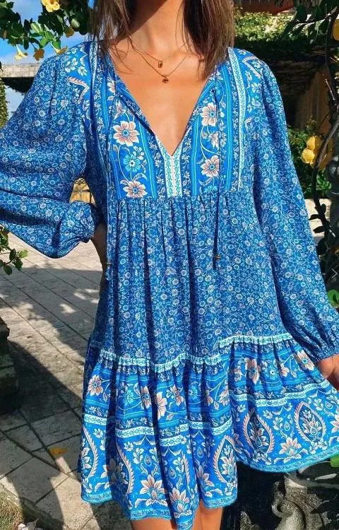 Short Ibiza Boho Dress