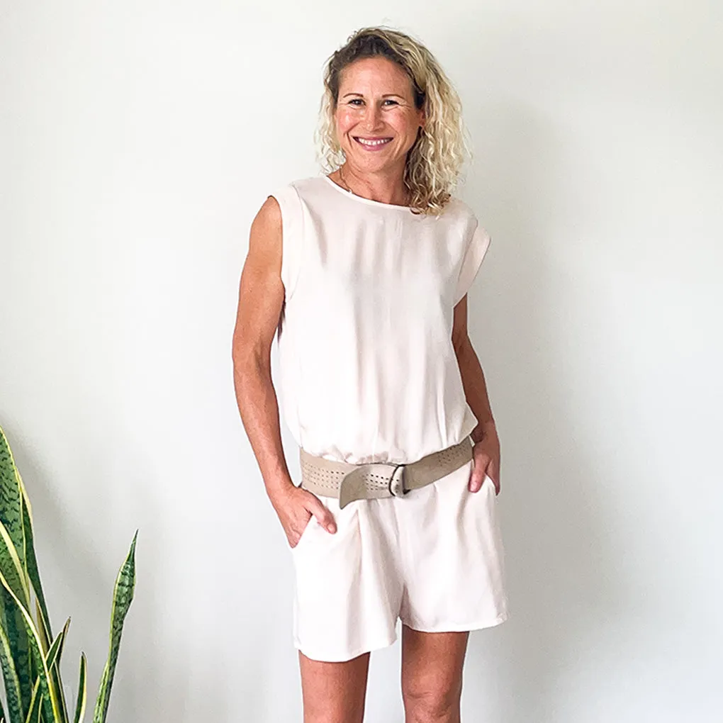 Short Romper - Blush