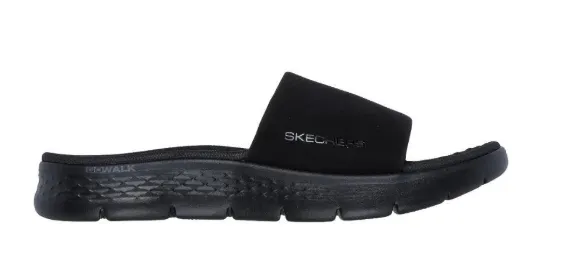 SKECHERS Go Walk Flex Sandal Shoe - Hayley - Black/Black - Womens