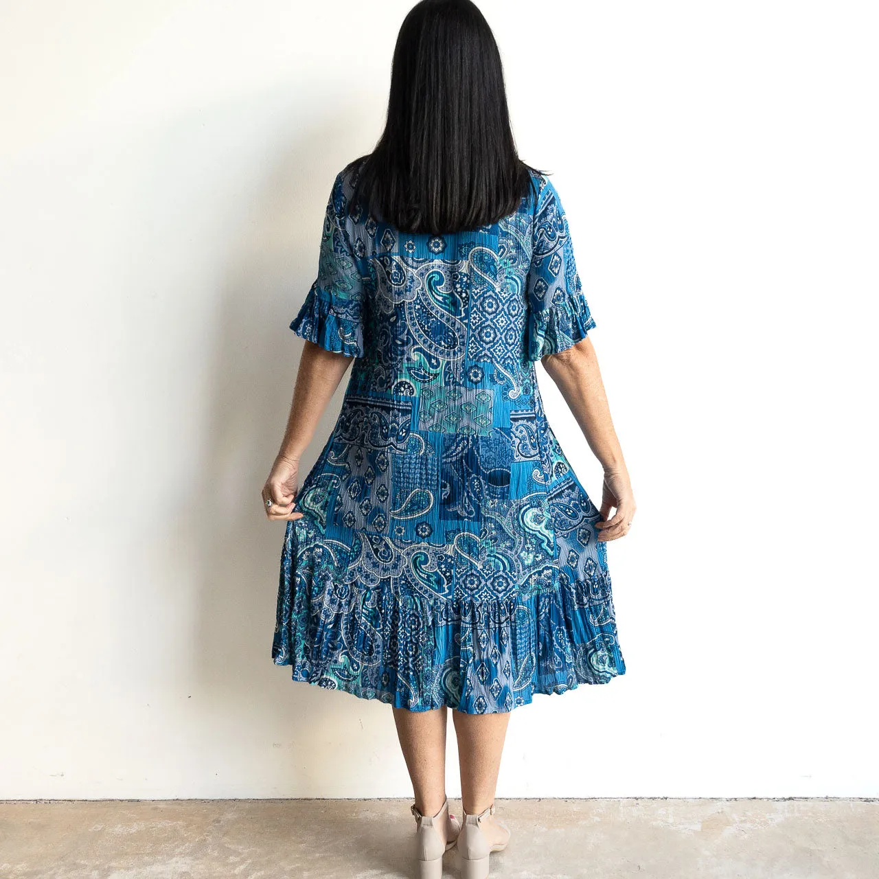 Somewhere Better Later Dress - Paisley Fusion