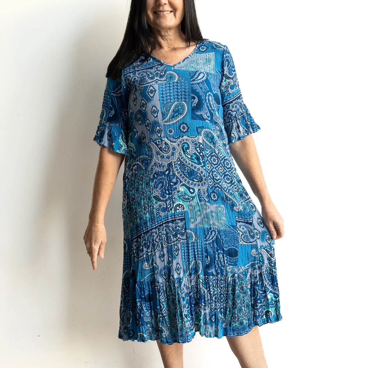 Somewhere Better Later Dress - Paisley Fusion