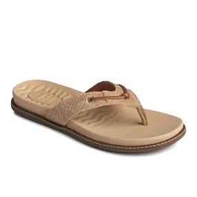 Sperry Women's Waveside PLUSHWAVE Thong Sandal- Brown