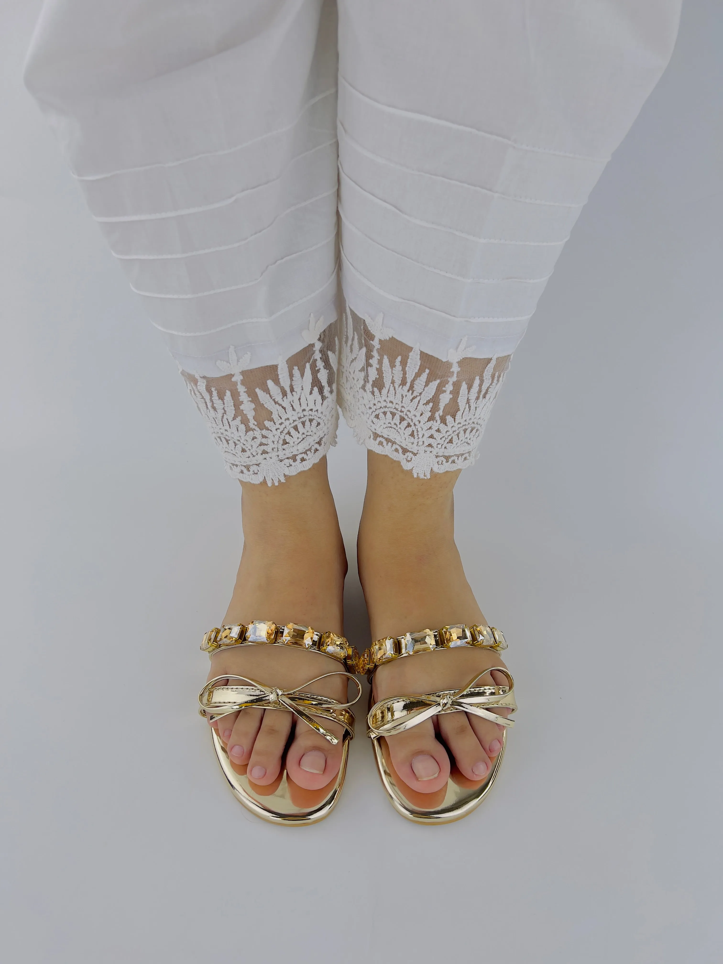 Spunkz Myra Embellished Mirrored Leather Flat Slides