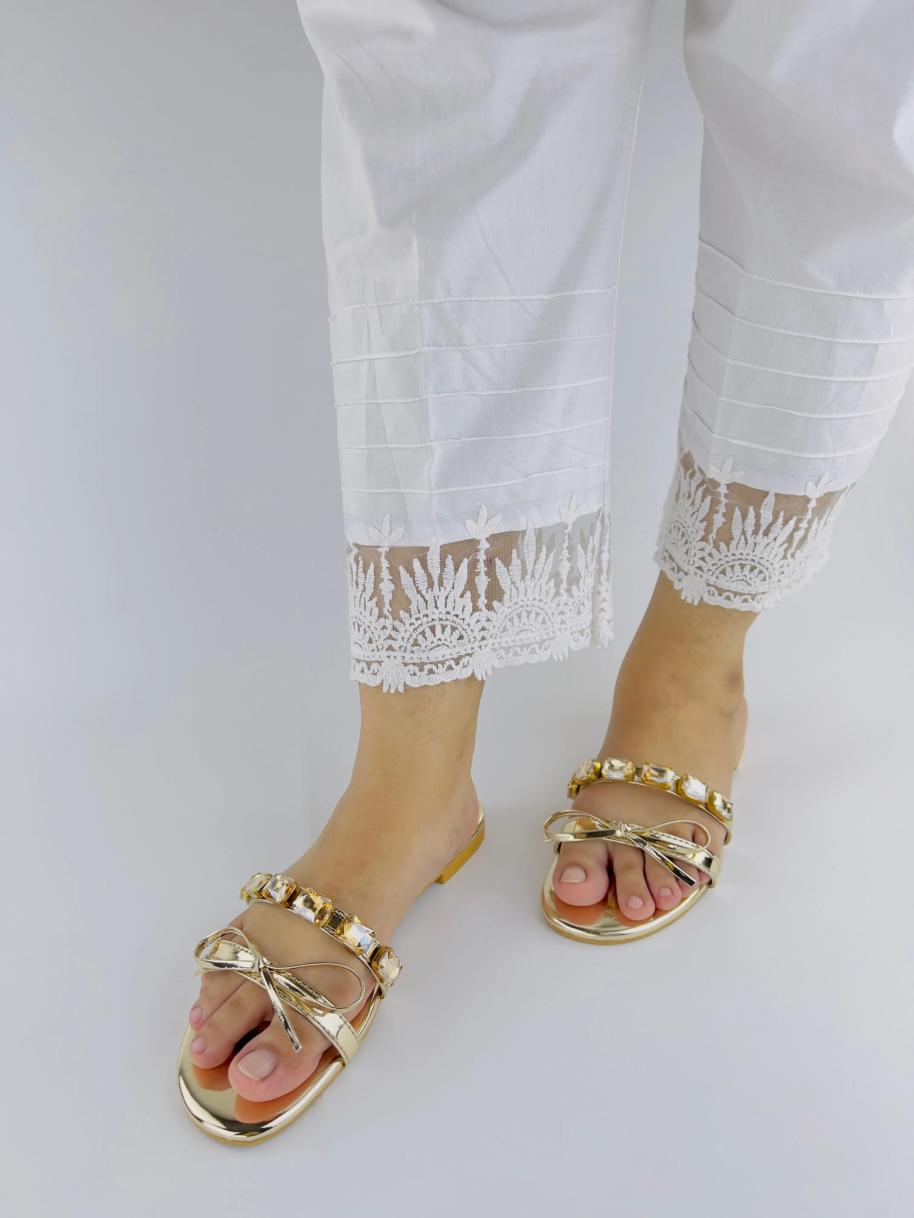 Spunkz Myra Embellished Mirrored Leather Flat Slides