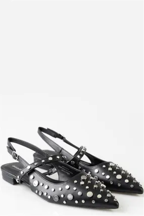 Stud Slingback Flats