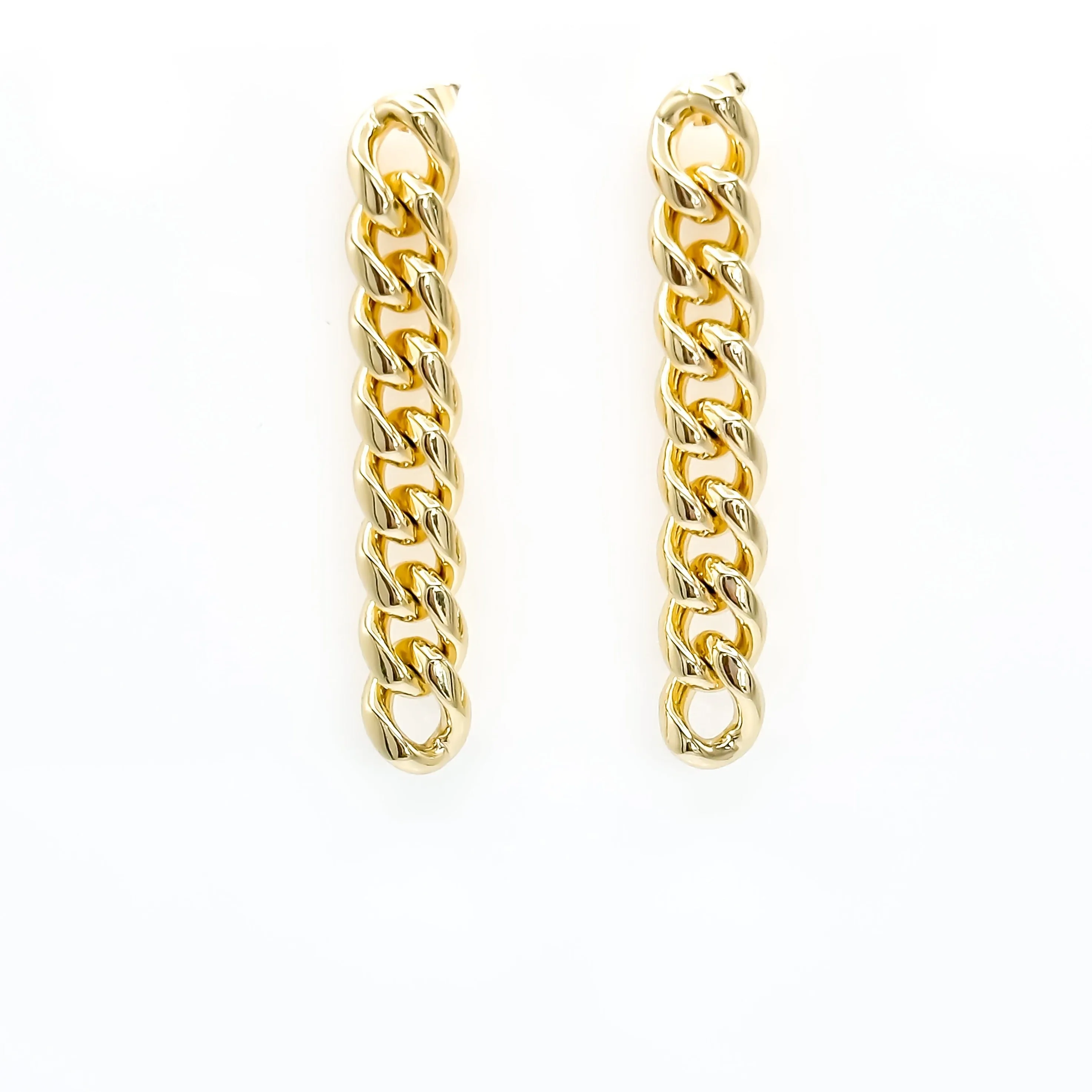 Tatum Cuban Link Chain Stud Earring